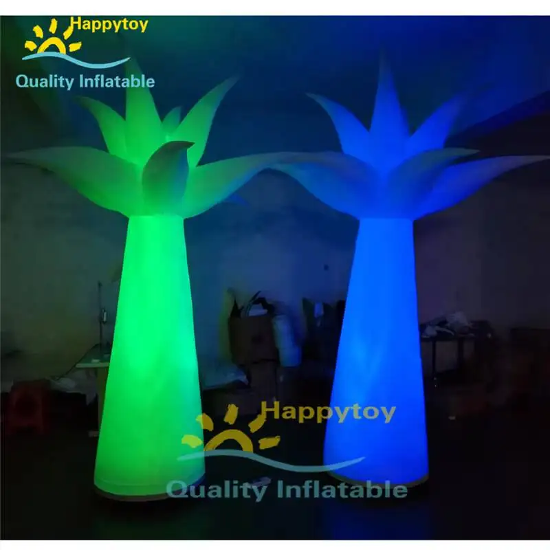 

Надувные люминесцентные декоративные цветы, свадебные украшения, надувная светодиодная лампа, пальма для продажи