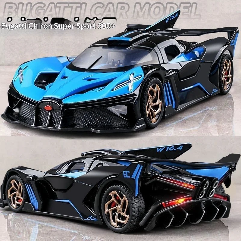 AIUWEY Bugatti Bolide 1 32 Scale Diecast Pull Back Racing Car Model Toy Gift for Boys image 2