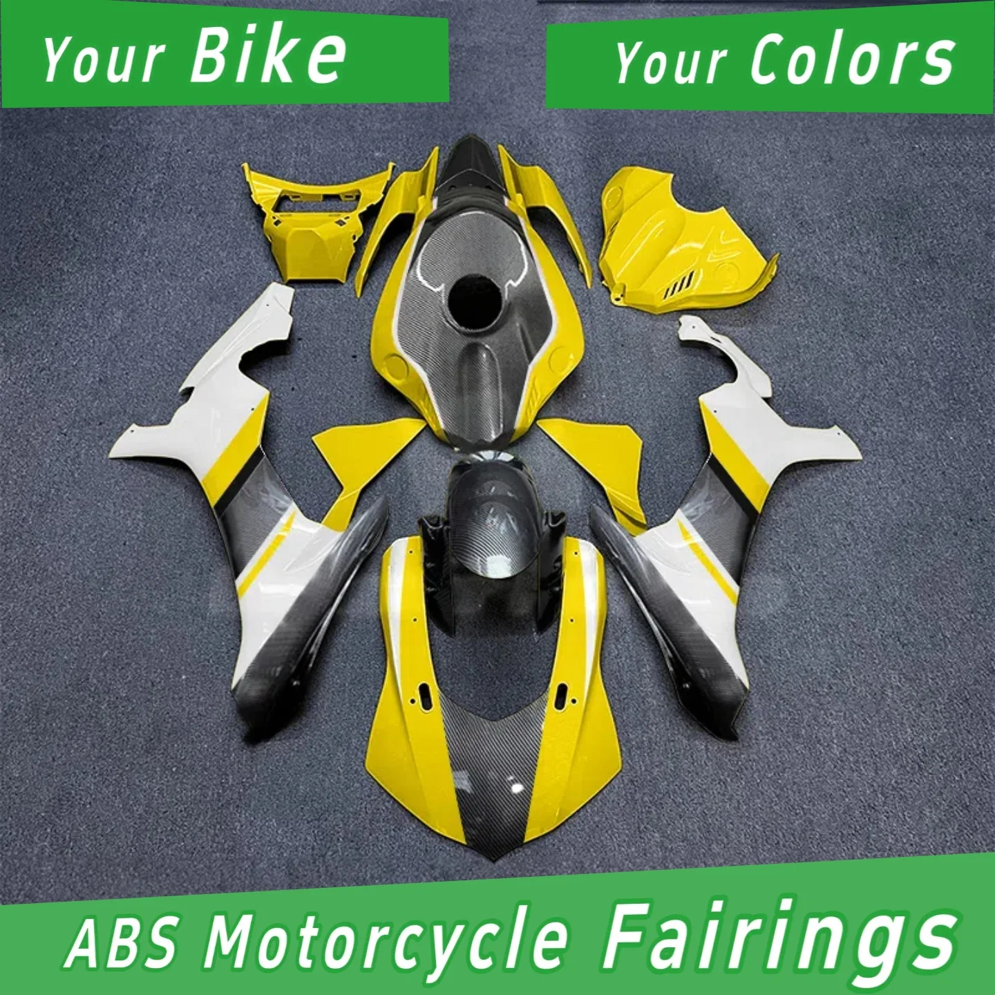 For Yamaha R1 Motorbike Fairing 2015-2017 2018 2019 ABS Plastic Customizable Appearance Part for Enhanced Bike Style
