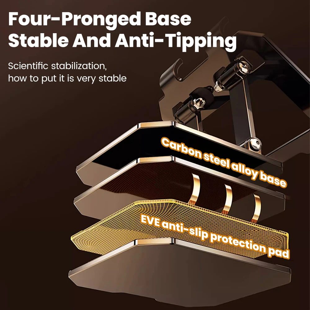 Laptopbeugel Mobiele telefoon Tabletbeugel Aluminiumlegering Multifunctionele desktop Luie beugel 360 graden rotatie Opvouwbaar