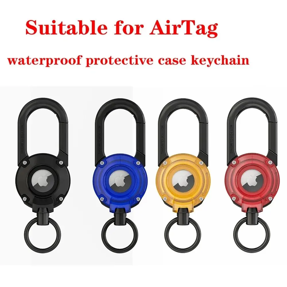 For AirTag Case with Keychain,Rugged Shockproof Airtag Holder, Hard PC Anti-Scratch Key Ring for Apple AirTag Case Cover Tracker