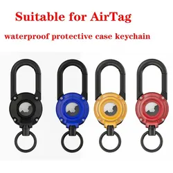 For AirTag Case with Keychain,Rugged Shockproof Airtag Holder, Hard PC Anti-Scratch Key Ring for Apple AirTag Case Cover Tracker