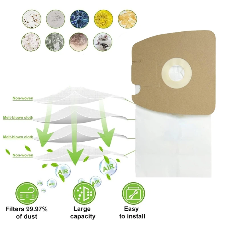 Eureka Mm 스타일/ESTIL0 Mm 진공 청소기용 먼지 봉투, 청소 먼지 봉투 교체 부품, AA13370, 12 개