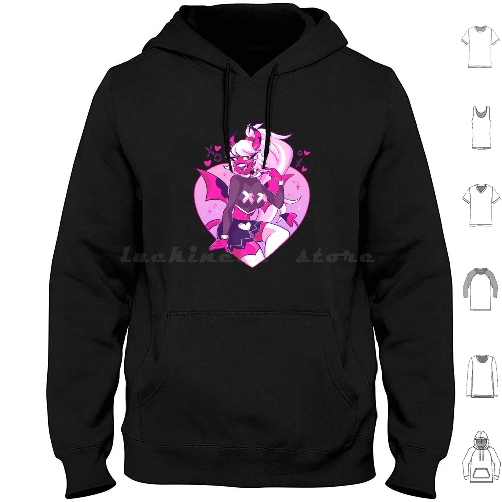 Verosika Mayday Hoodie cotton Long Sleeve Verosika Verosika Mayday Helluva Vivziepop Cartoon Animation