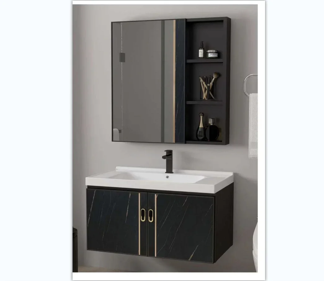 Popular Modern Best Quality Wall Mounted Bathroom Vanity Cabinet Set With different designs