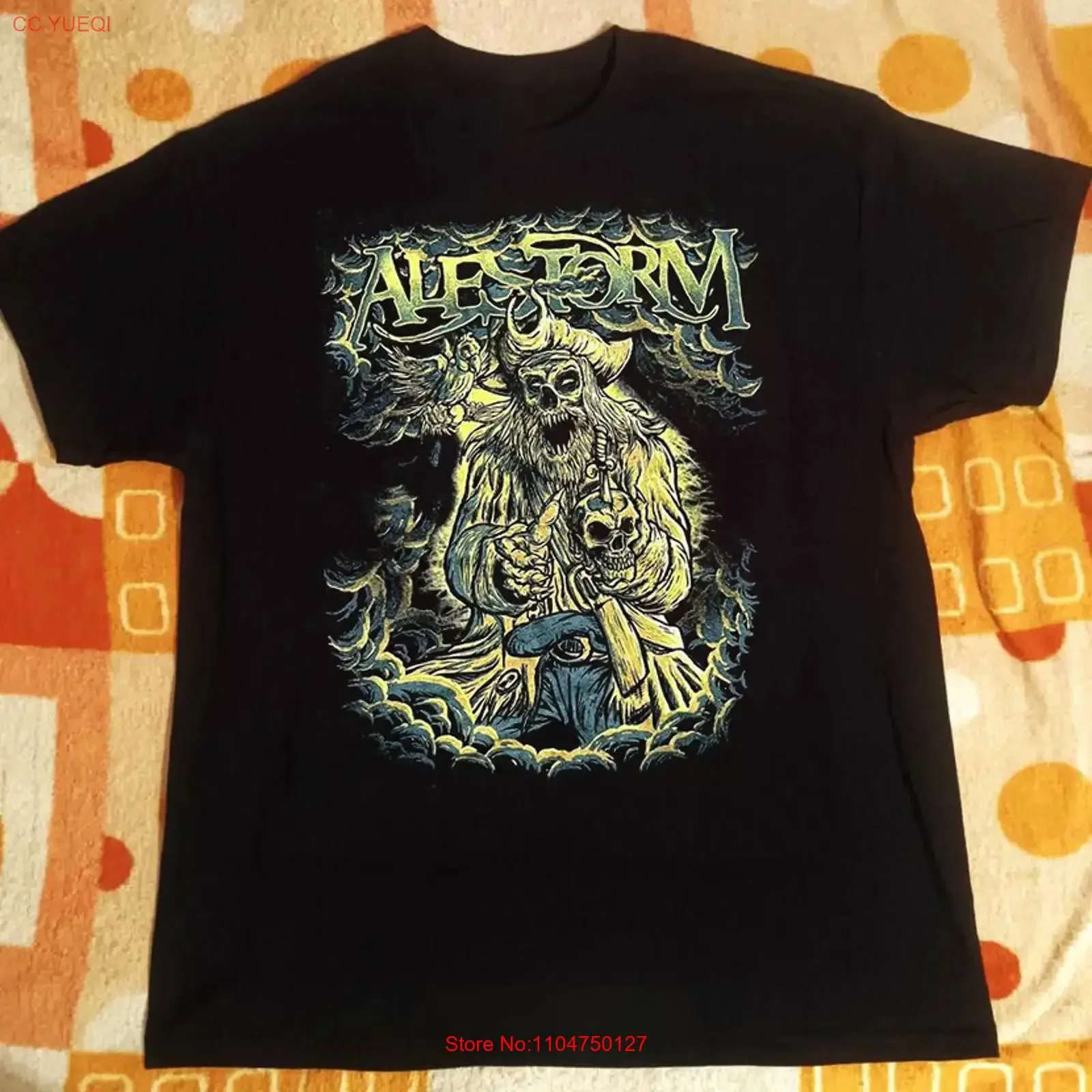 Rock Alestorm Death Sworn And Oath Bound T Shirt All Size MI033 vintage Washed Stretched graphic designer clothes fashion