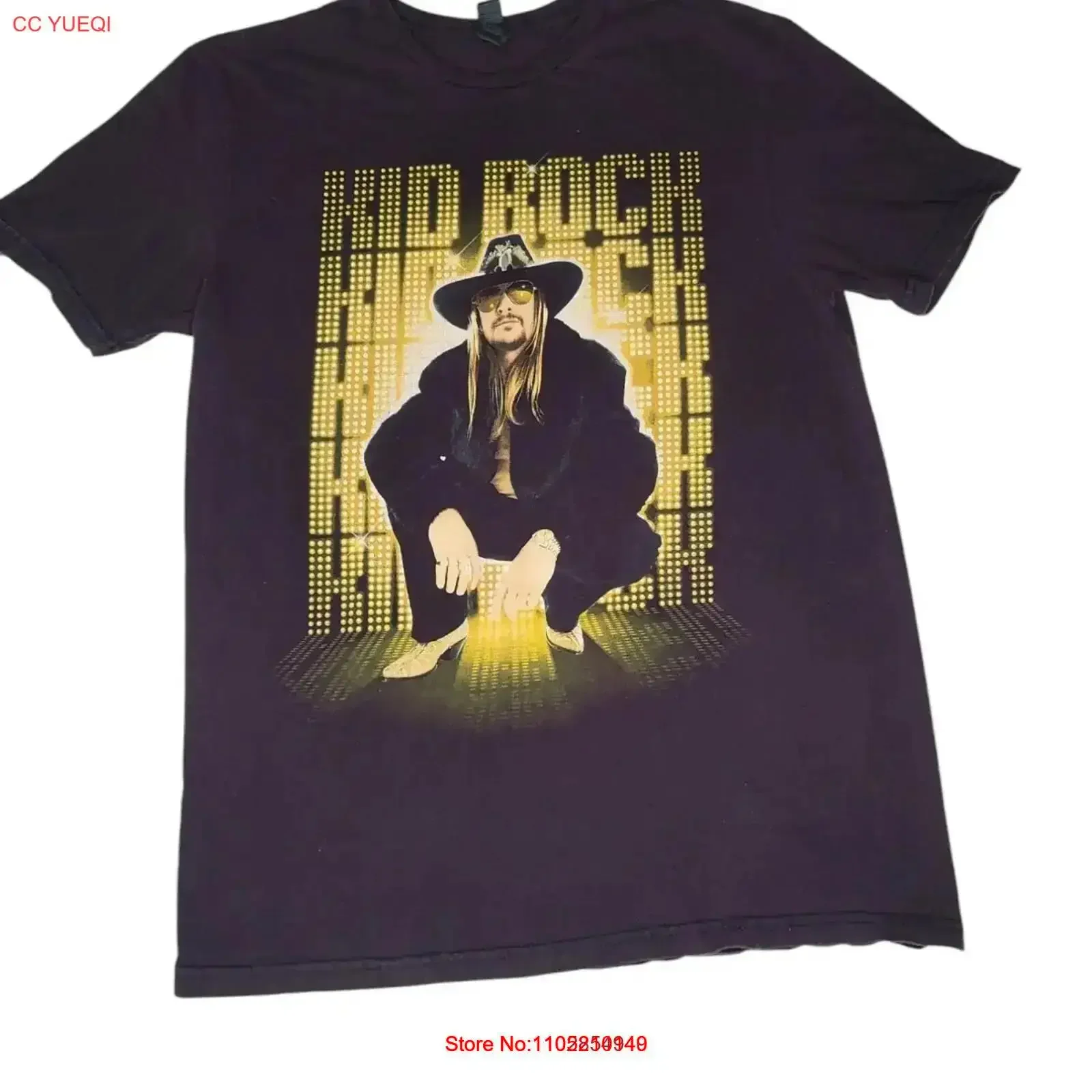 Kid Rock 2022 Bad Reputation Tour Medium Black Concert T Shirt vintage Washed Soft Stylish Casual Versatile fashion Breathable