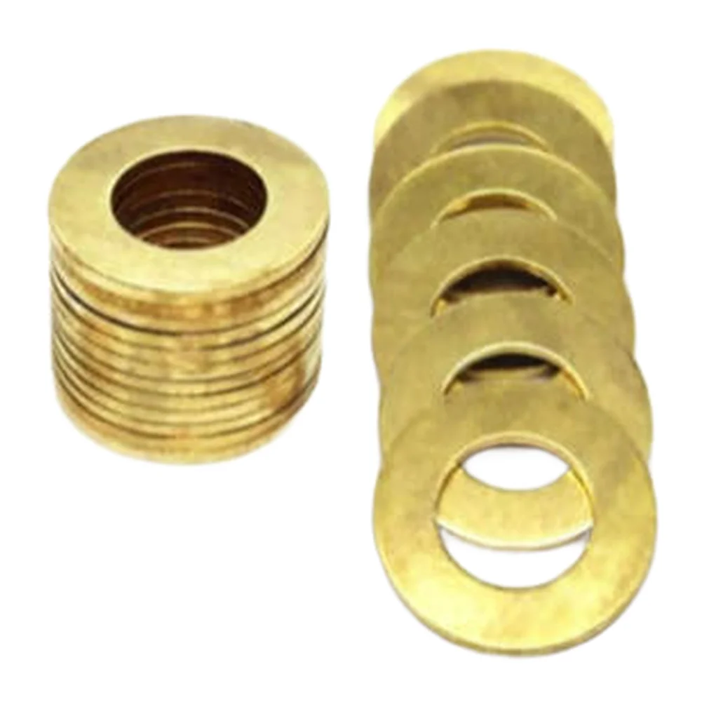 500pcs Brass Flat Washer Assorted Metal For Ring Gasket Set For Electronic Mechanical Assembly And Hardware Fastener Accessories