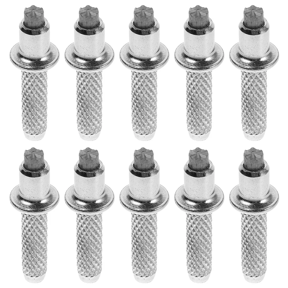 

10pcs Hiking Trekking Poles Tip Replaceable Tungsten Steel Tips Heavy Duty Metal End Parts For Walking Sticks Accessories
