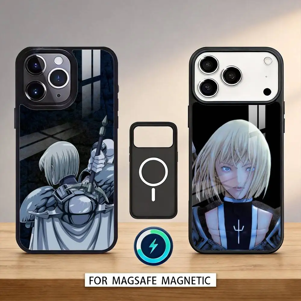 

Classic C-Claymore Claire Phone Case Magnetic For iPhone17 16 15 14 13 12 Pro Max For Magsafe Wireless Charging Cover