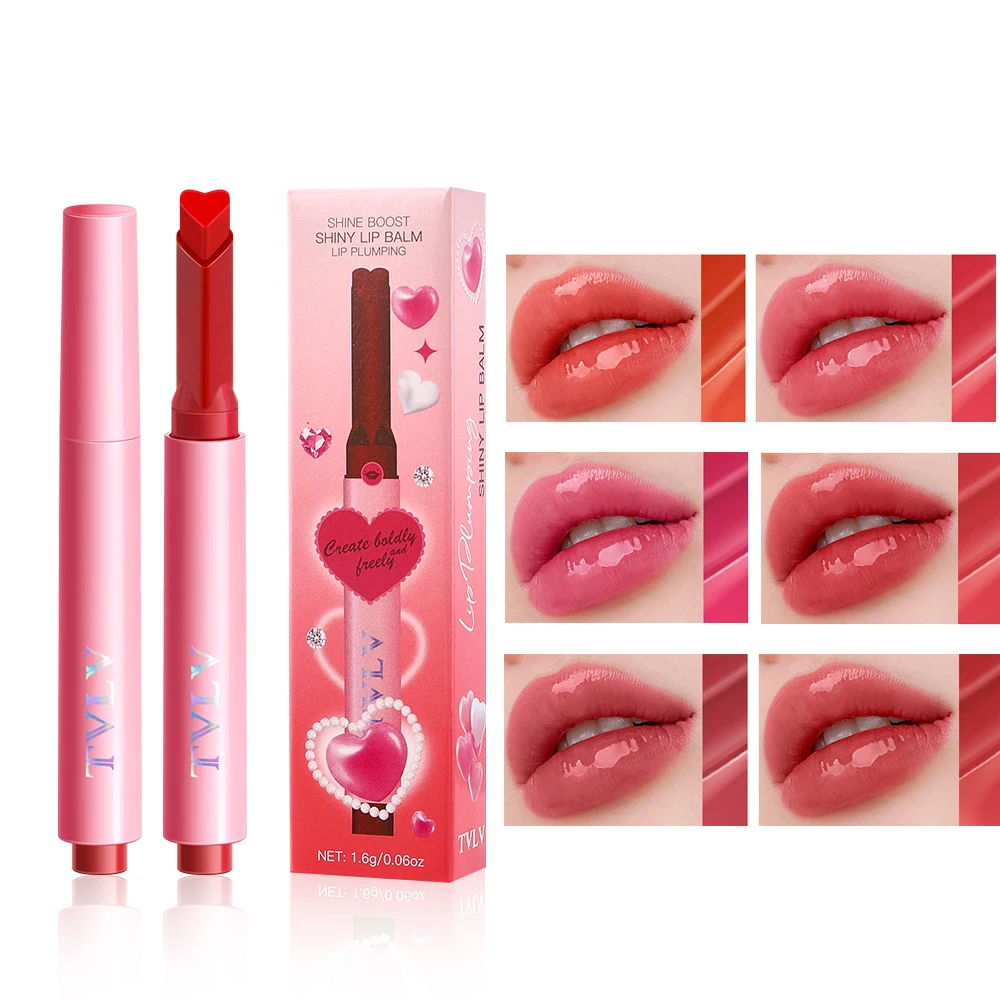 Heart-Shaped Lipstick - Color-Locking Moisturizing High-Shine