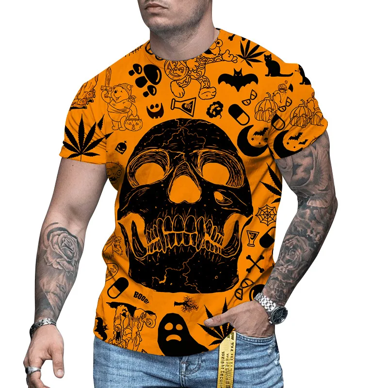 

Новая мужская повседневная футболка с 3D принтом для занятий спортом на открытом воздухе, модный и дышащий топ с круглым вырезом и короткими рукавами для мотоцикла