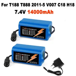 NEW 7.4V 14000Mah Battery Charger For T188 T888 2011-5 V007 C18 H18 So on Remote Control RC Fishing Bait Boat Ship Spare Battery