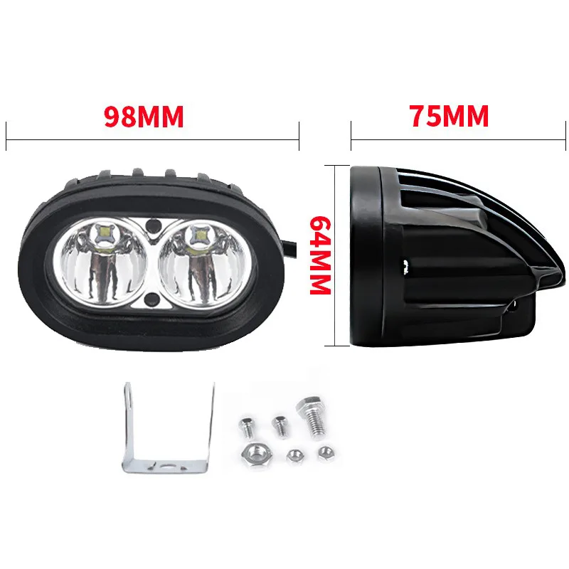 12V 24V Automotive Oval Dual 40W LED Work Light Off-Road for SUV ATV Truck Boat 4x4 Motorcycle ﻿