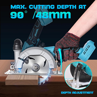 Brushless Electric Circular Saw Cordless 125MM 1100W Circular Saw Power Tools for Makita 18V Batteries