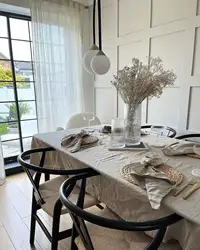 Natural Rectangle 100% Pure Linen Tablecloth European Flax Linen Table Cover for Home Dining Room Party Holiday Kitchen Decor