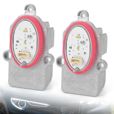 1/2x White LED Angel Eye Light DRL Modules Head Lamp 49142653 for Alfa Romeo Stelvio 2017 2018 2019 2020 2021 2022 2023 Daylight
