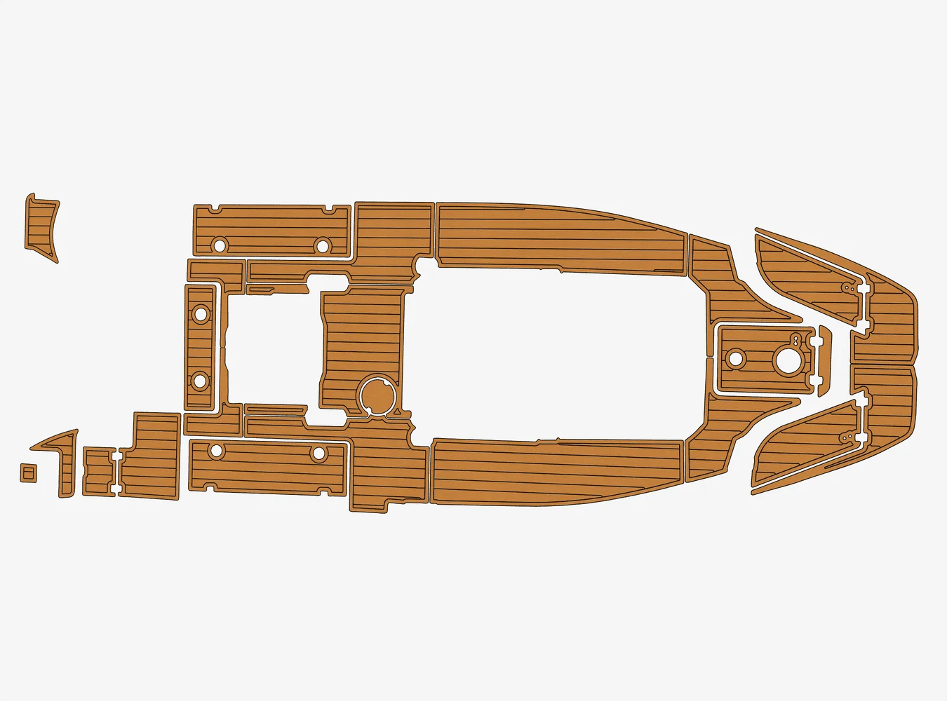 

2023-2024 Sea Fox 268 Commander 1/4 дюйма, 6 мм, пена EVA, нескользящий ПВХ, настил из тикового дерева, морской коврик,...ek, водный ковер, морской пол