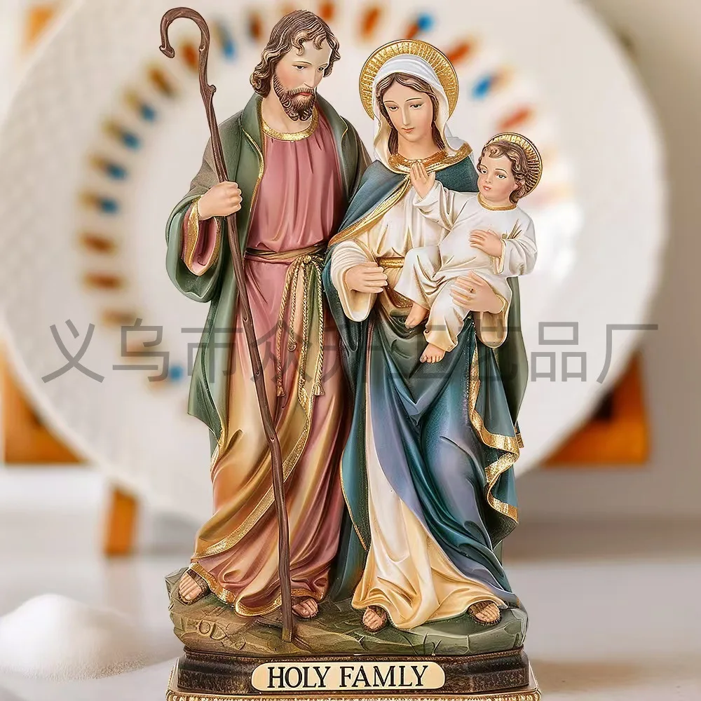 سيدةنا ماريا جوزيف المهد الأسرة زخرفة النحت الديني هدية عيد الميلاد