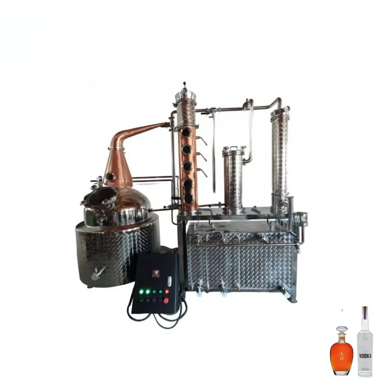 Alcohol Distilling Equipment Whiskey Alembic Pot Full Copper Wine Brewery Distillation Equipment 3 Years Warranty