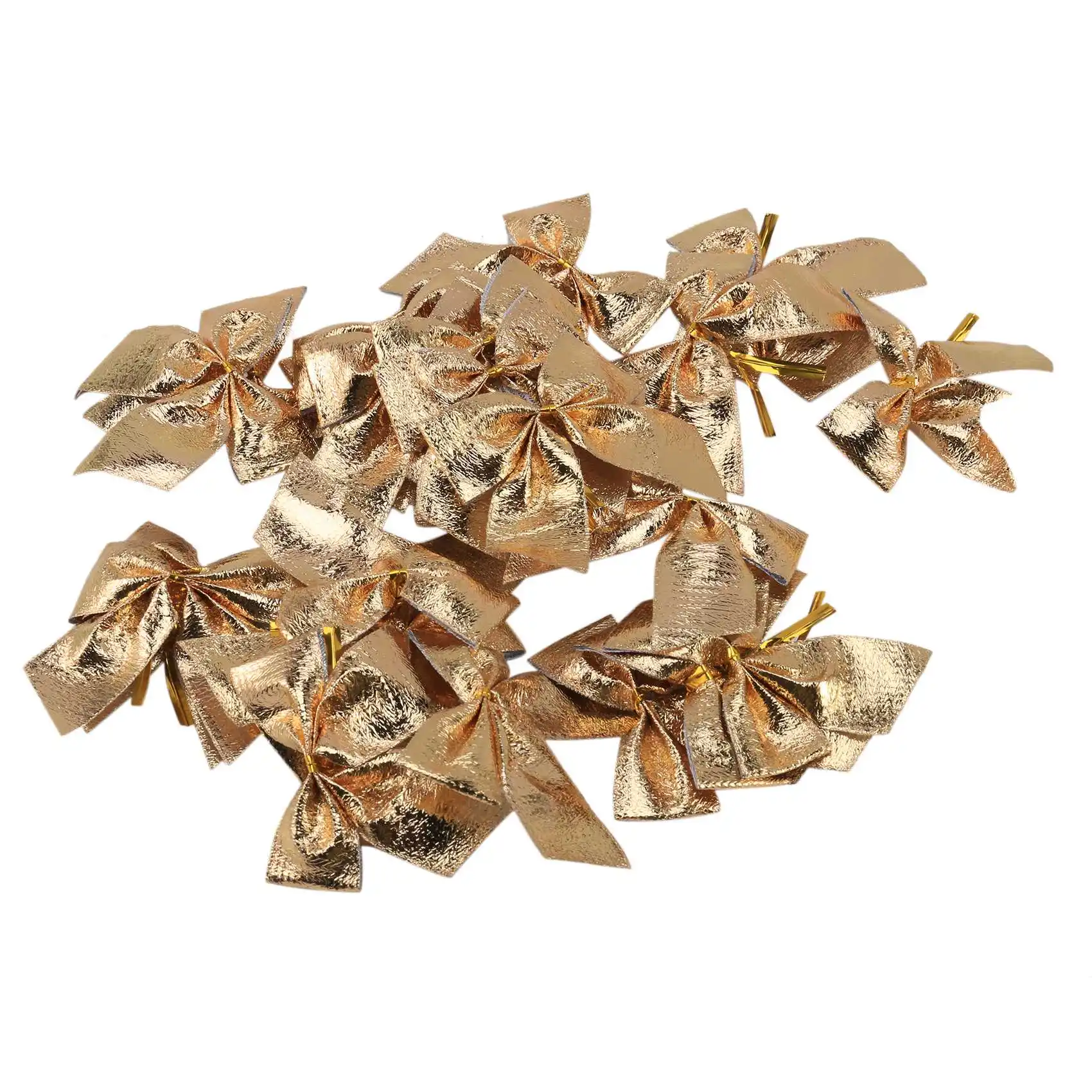 ¡Promoción! 24 piezas de adorno decorativo colgante con lazo, mariposa, árbol decorativo, lindo árbol de Navidad (24 piezas)