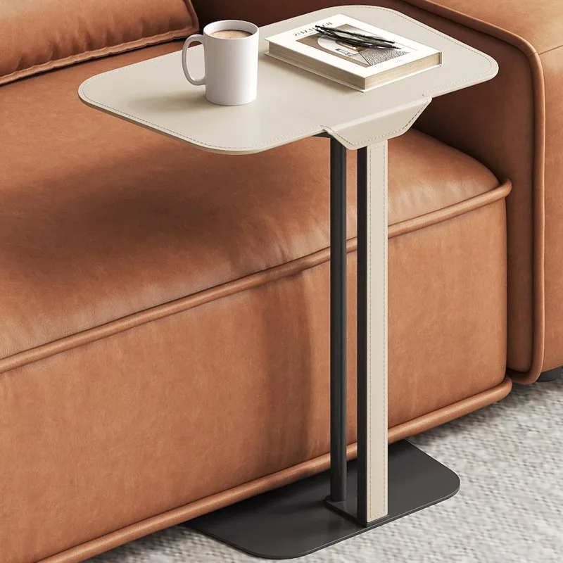 

Simple Trending C Table End Table, Couch Side Table,TV Tray Table for Small Space,Snack Sidetable with Metal Frame,Sofa Couch an