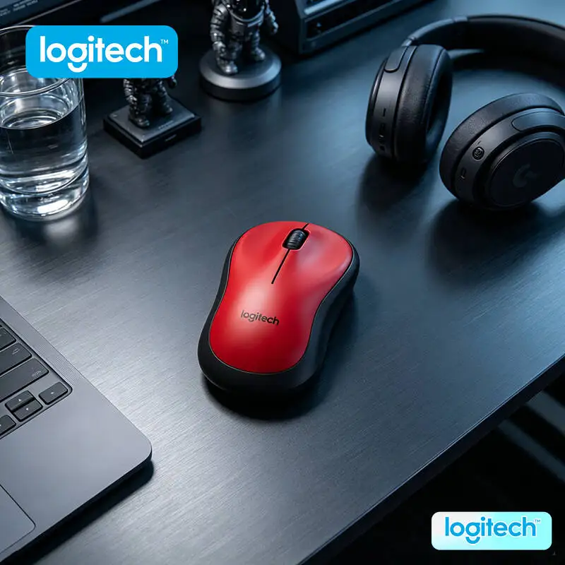 

Logitech M220 Wireless Mouse SilentTouch USB Receiver 10m Distance 1000 DPI Optical Sensor Ambidextrous All Age Accessory