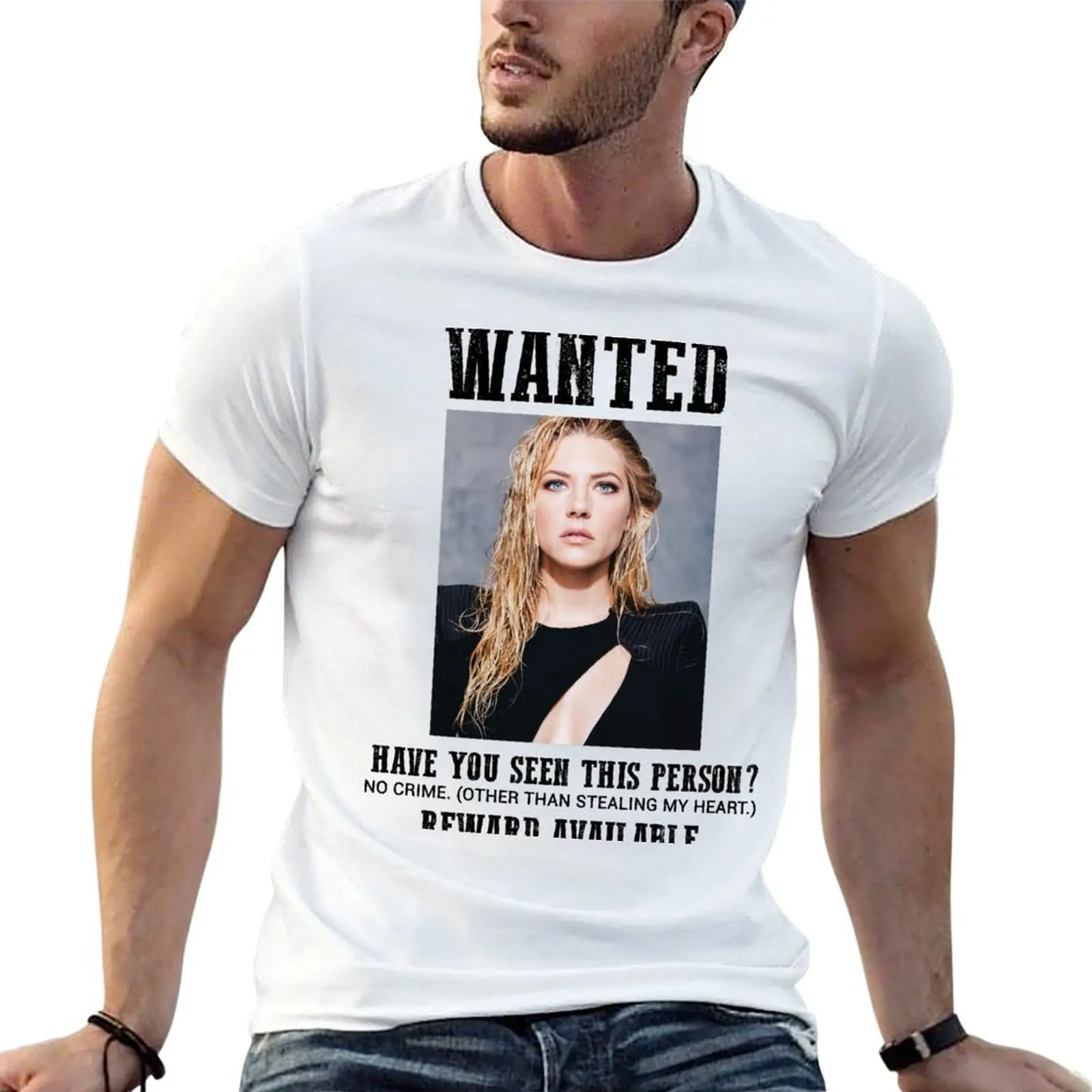 

wanted: katheryn winnick T-Shirt man t shirts graphic t shirt for man 100 percent cotton T-Shirt