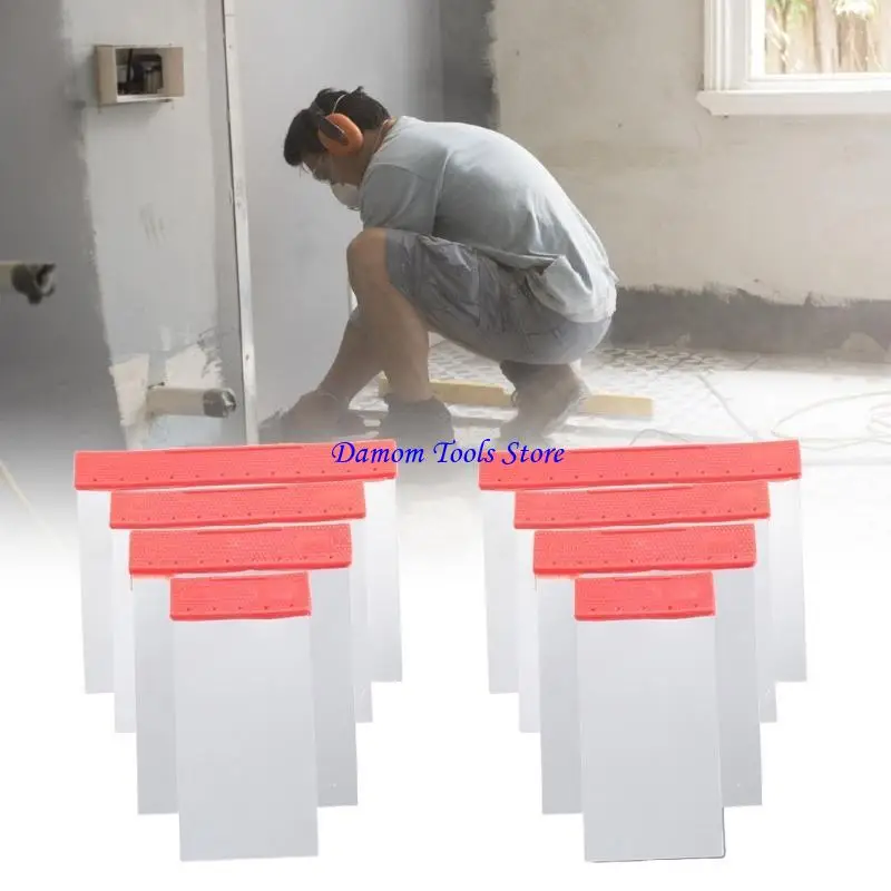 57BE Body Filler Applicator Set Auto Paint Spreader Assortment with Nonslip Plastic Grip Multipurpose Car Putty Hand Tool