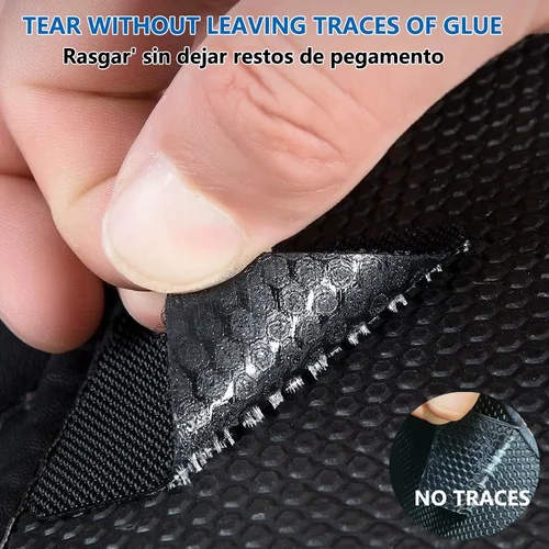 Imagen 2 del producto Cinta de sujeción autoadhesiva de 1-80 pares, pegatina de fijación de alfombras Extra fuerte, cinta adhesiva automática con gancho y bucle de doble cara