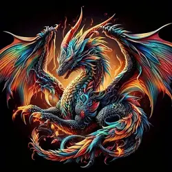 GATYZTORY 5D Diamond Painting Full Square Dragon Animals Rhinestone Picture Diamond Embroidery Cross Stitch Home Decor