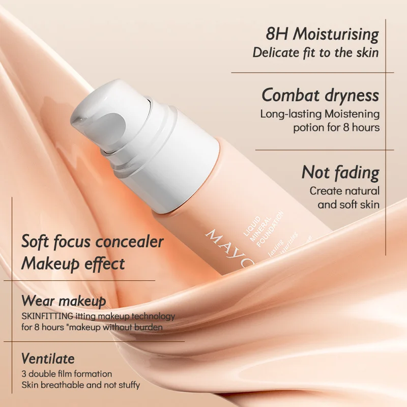 Flower Knows Liquid Foundation Skuteczny korektor Wodoodporny, odporny na pot Makijaż Profesjonalne kosmetyki