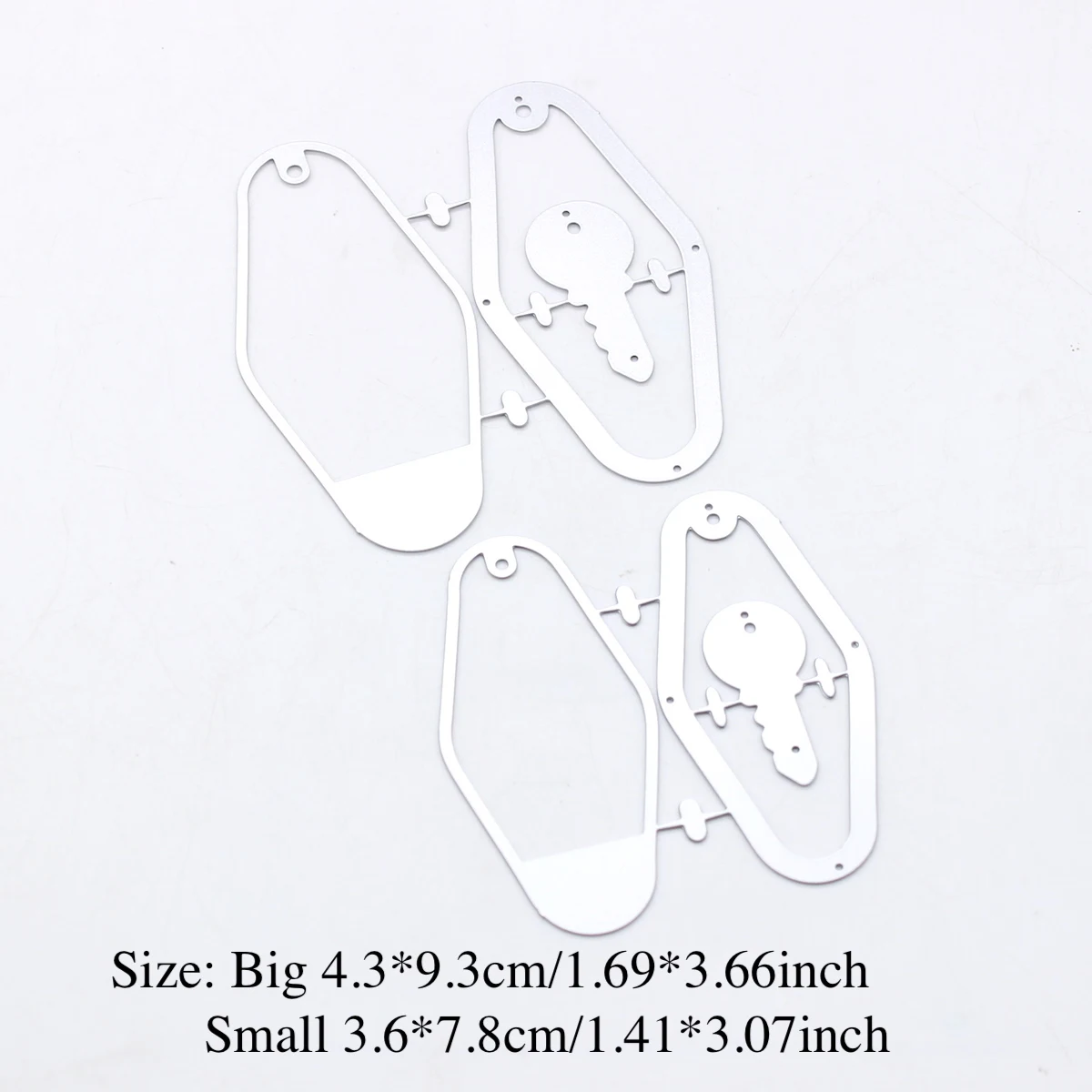 KSCRAFT Vintage Key Chain Shaker Metal Cutting Dies Stencils for DIY Scrapbooking Decorative Embossing DIY Paper Cards