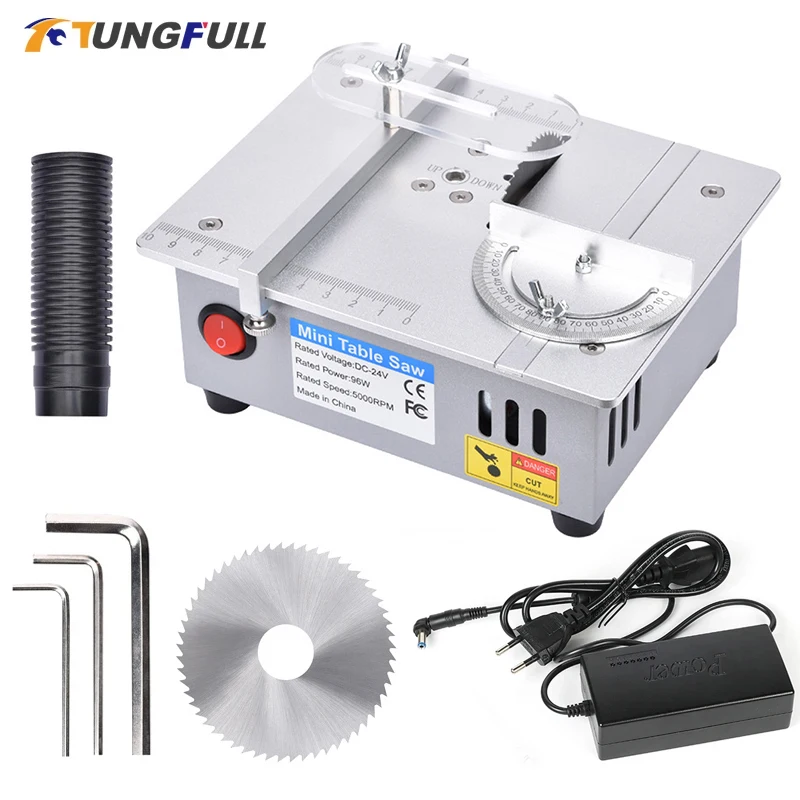 Mini Table Saw Electric Small Bench Saws Multifunction Mini Circular Saw DIY PCB Model Cutting Tool Woodworking Liftable Saw