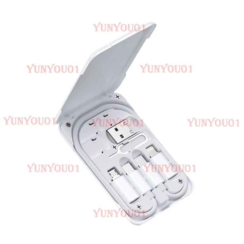 Universal Adapter, Data Cable, 3-in-1 Fast Charging, Charger Cable Set, Mobile Phone Holder, SIM Memory  Storage.