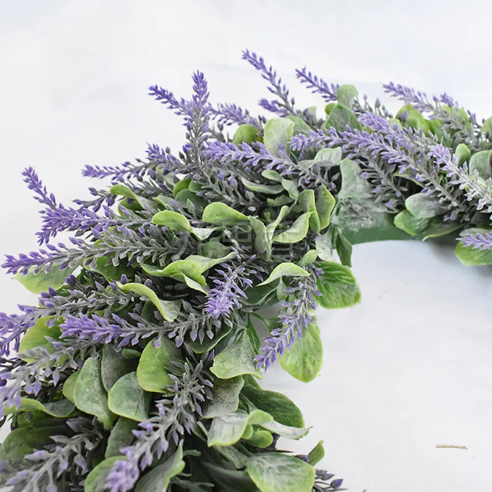

Simulation Garland Artificial Wreath Large Lavender Country Style Hanging Wedding Decoration Garland Decor Photography Prop