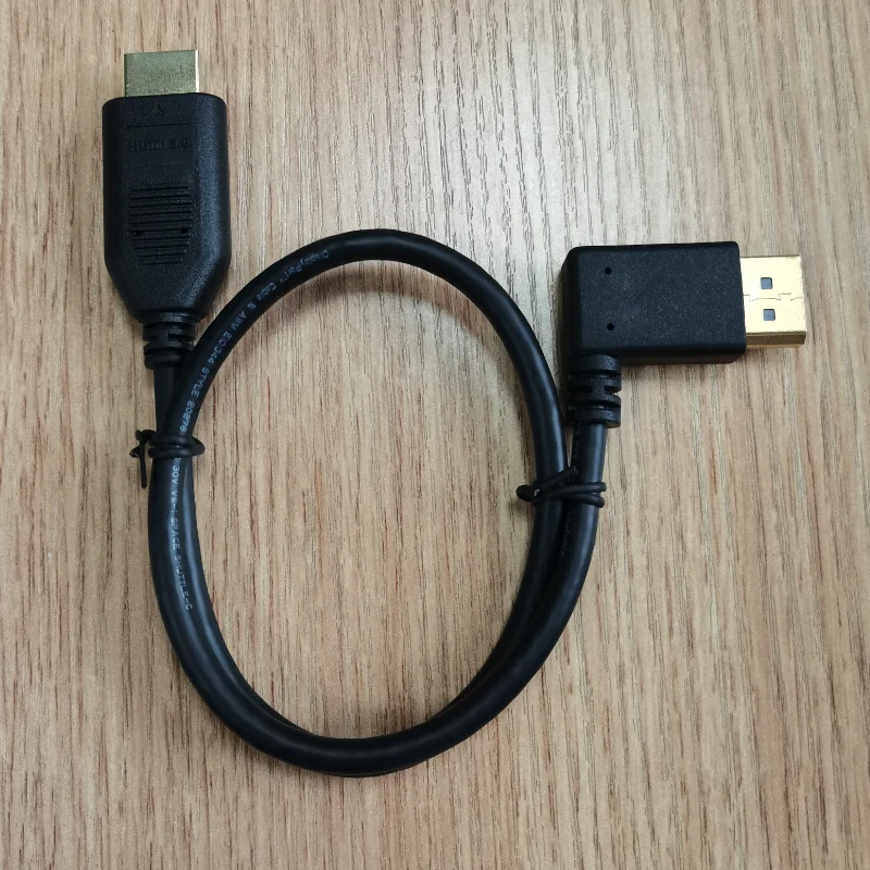 Active Displayport to hdmi M 90-degree DP public-to-HDTV Revolution Cable Displayport HD video cable 4K Displayport to hdmi 0.5M