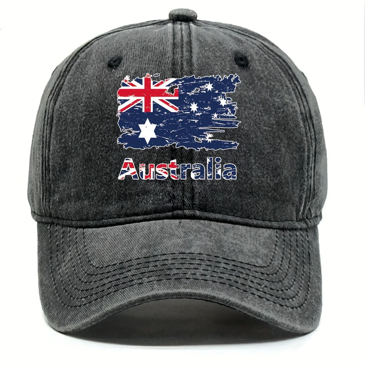 Custom Hat Australian Federal Flag & Commonwealth Blue Ensign Print Adjustable Snapback Baseball Cap - Lightweight Unisex Sun Ha