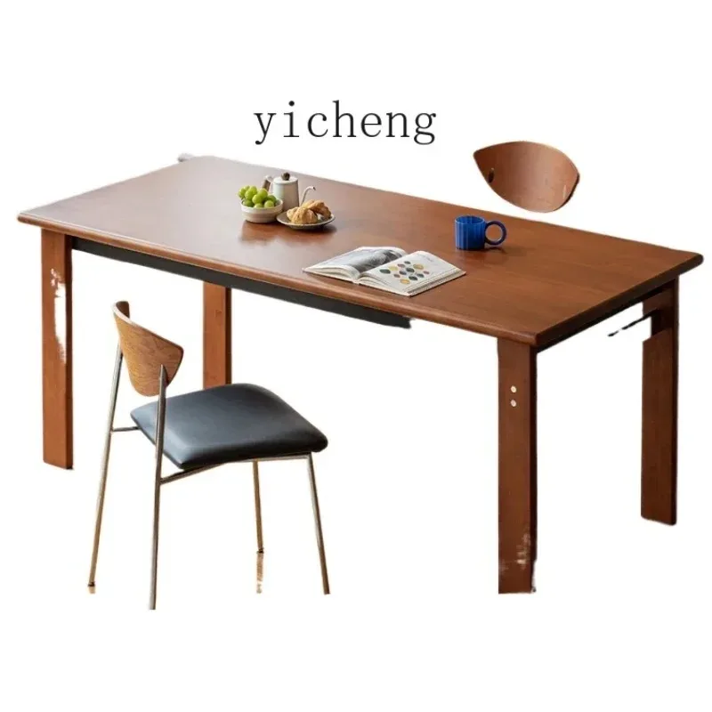 CZ-27  Household Solid Wood Dining Table Medium Antique Large Board Table Thick Table And Chair Combination Desk