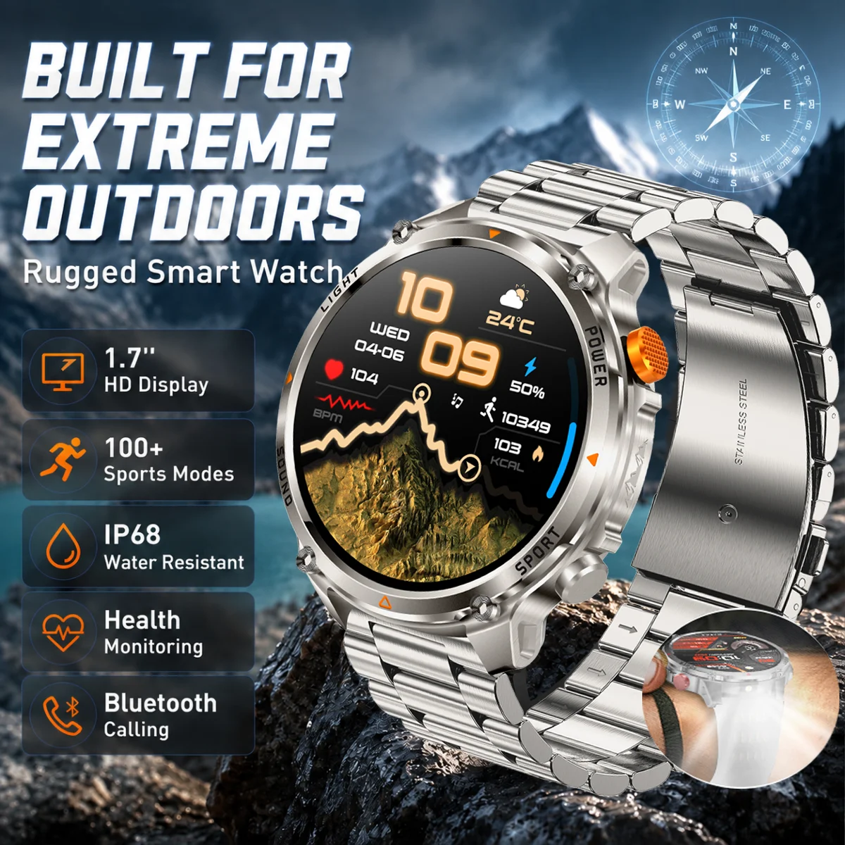 Outdoor Lighting Ip Rating - 2026 Outdoor Military Smart Watch Men