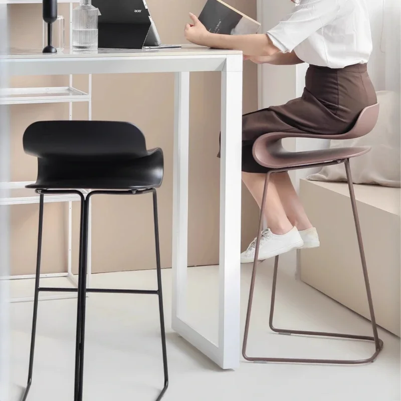 Minimalist Fashion Bar Stools Sturdy Modern Nordic Designer Bar Stools American Library Island Metal Cadeira Home Furniture