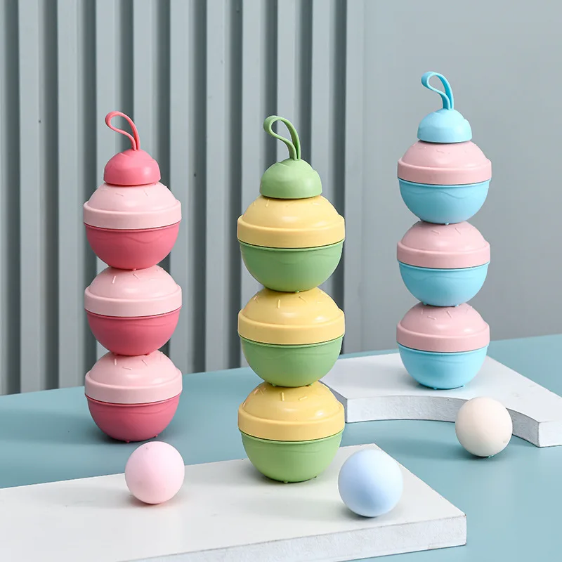 

3-слойная коробка для хранения, независимые многослойные отделения для сухого молока, коробка для хранения продуктов, контейнер для детского питания, подходящий для путешествий