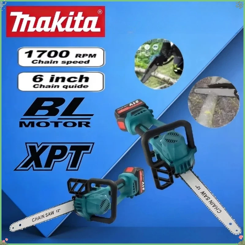 

Makita 2200W Portable Chainsaw Brushless Electric Chain Saw Rechargeable Cordless Graden Pruning Tools For Makita Battery