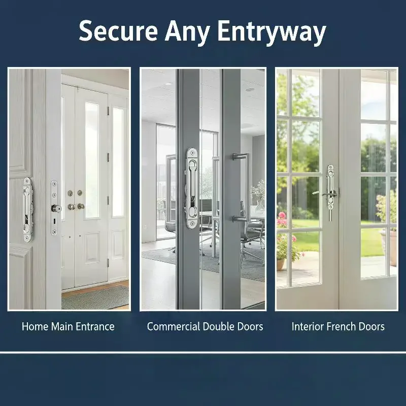 Anti-Theft Stainless Steel Flush Bolt for Security Doors, Durable Safety Lock in Multiple Sizes for Home & Gate Protection