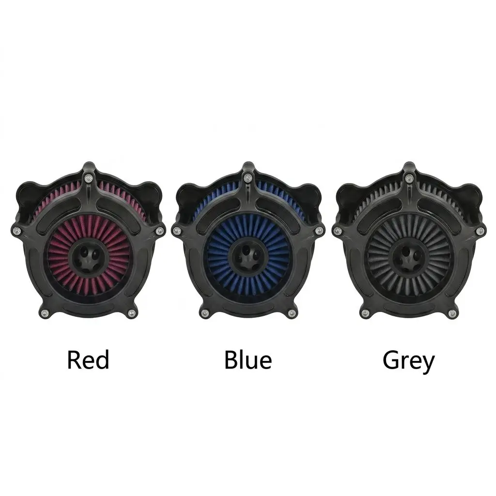 Professional CNC Air Cleaner Filter For Harley Davidson Sportster Softail Dyna Touring M8, High-Flow Air Intake Kit, MOQ 1 Unit