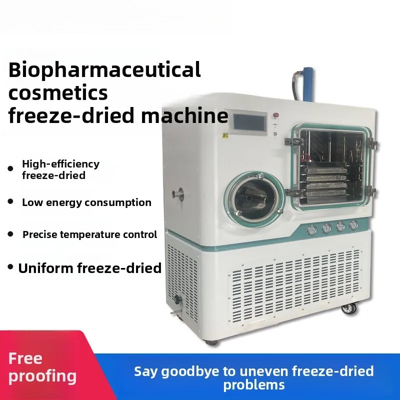 

Small Medical Grade Dryer Biological Pharmaceutical Cosmetics Dried Powder Cap Type Freeze Drying Equipment