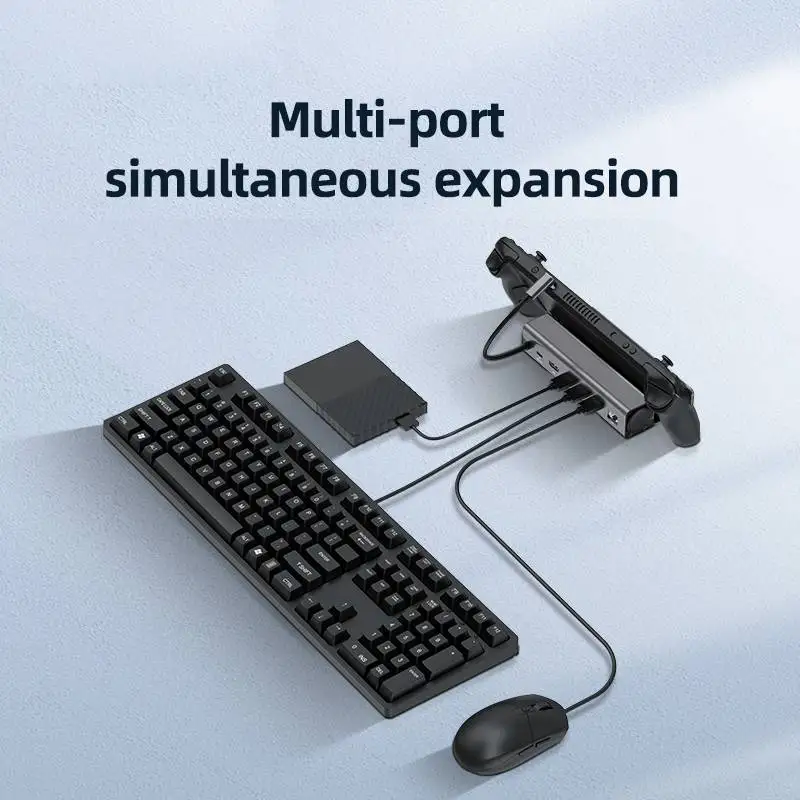 كابل مهايئ USB C HUB لوحدة إرساء سطح السفينة بالبخار من النوع C إلى HDMI متوافق مع 4K 60Hz PD 100 واط USB 3.0 لأجهزة الكمبيوتر المحمول MacBook Pro