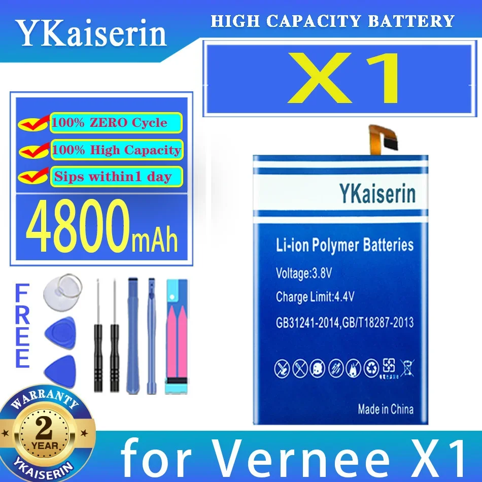 

YKaiserin Battery 4800mAh for Vernee X1