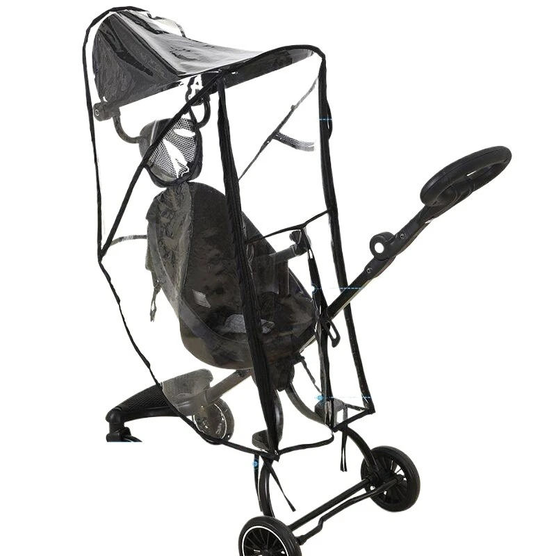 

Babyfond Universal Stroller Rain Cover Windproof & Rainproof & Smog-Proof Accessory for Baby Strollers & Umbrella Strollers