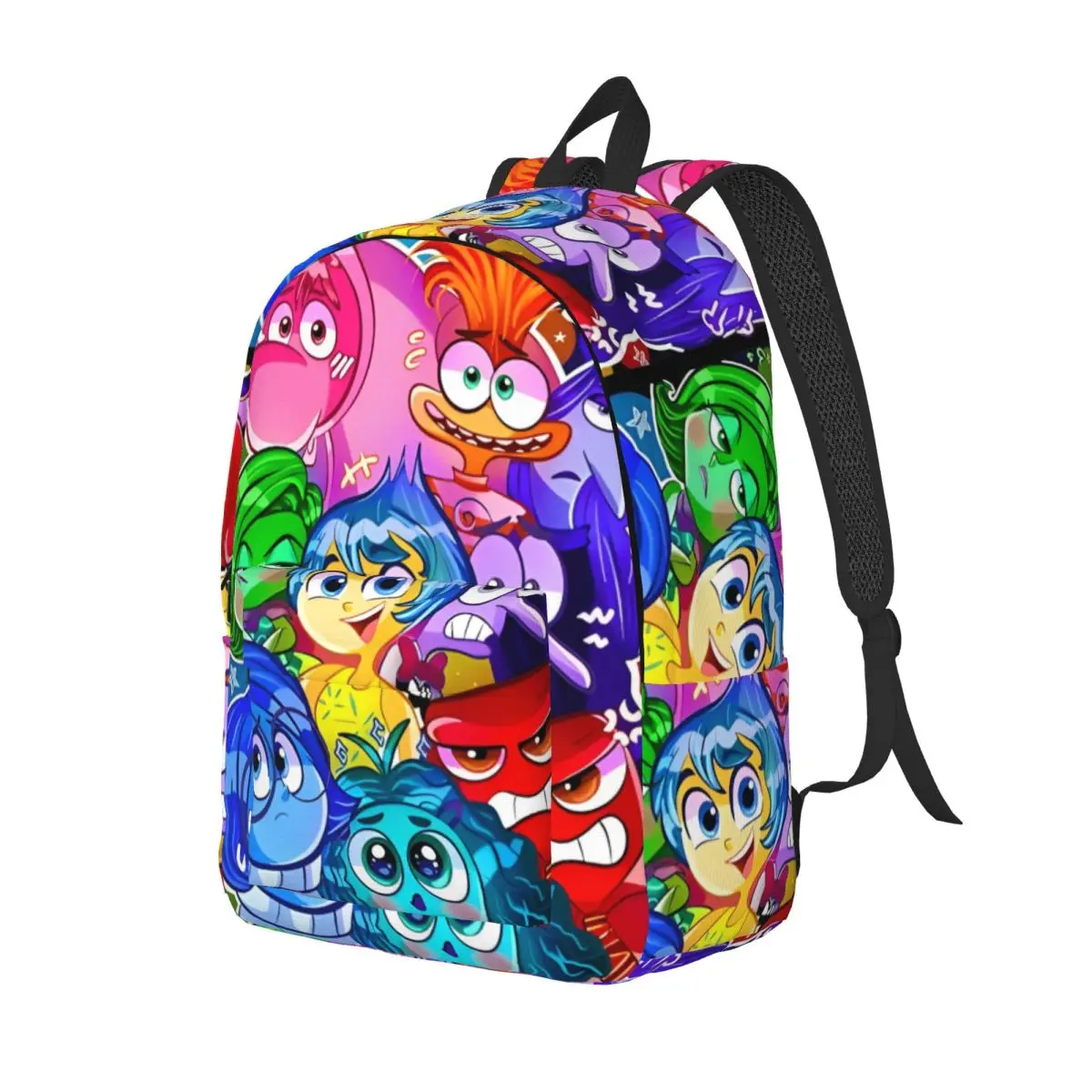 Inside Out 2. Plecak z kreskówek Gimnazjum College School Student Emotion Movie Bookbag Mężczyźni Kobiety Plecak na co dzień z kieszenią